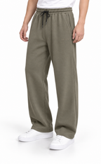 Modal Straight Baggy Trouser (Olive)