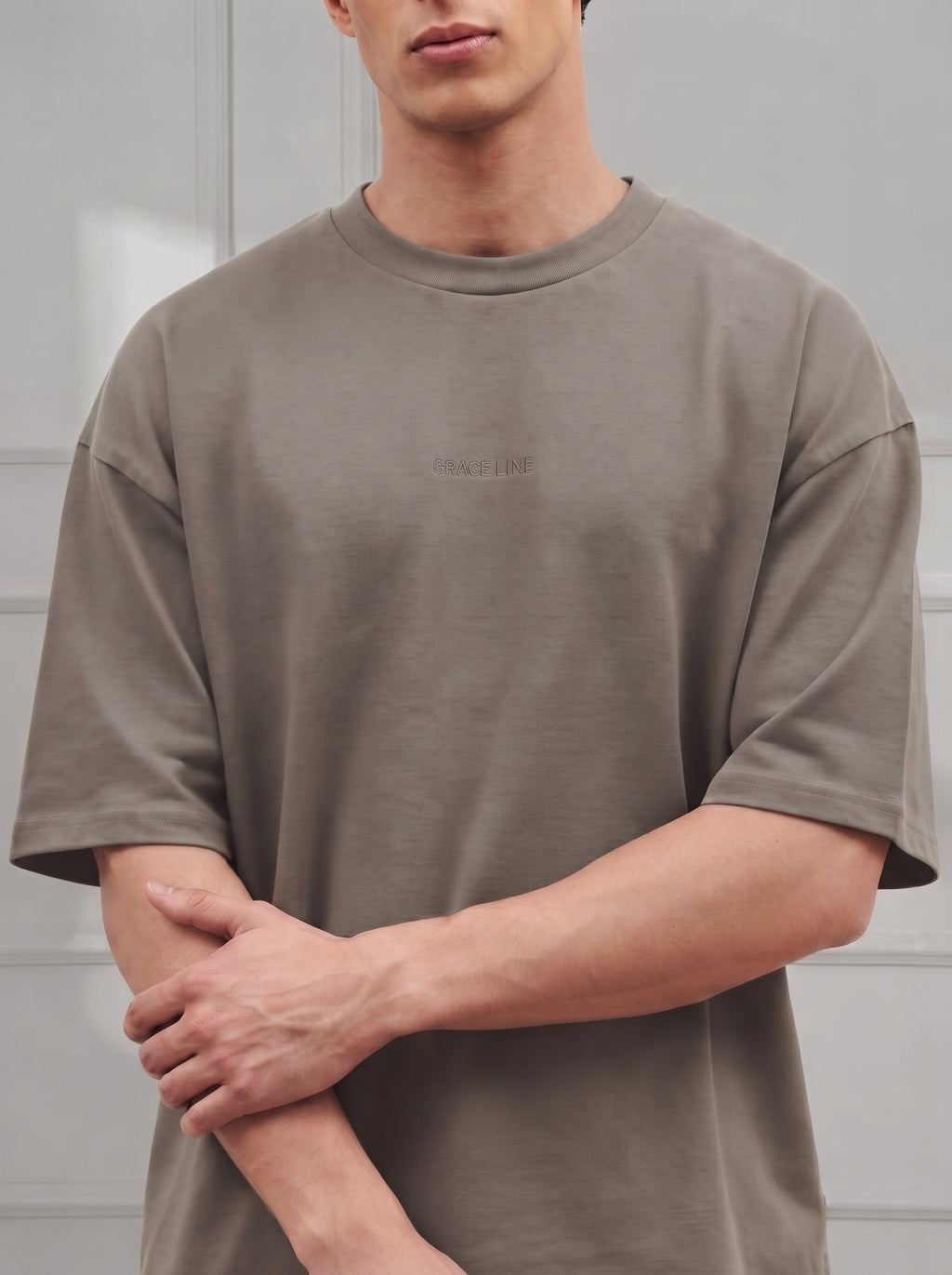 Olive Green Modal Baggy Tee (Unisex)