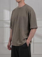 Olive Green Modal Baggy Tee (Unisex)