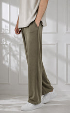 Modal Straight Baggy Trouser (Olive)