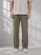 Modal Straight Baggy Trouser (Olive)