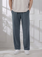 Modal Straight Baggy Trouser ( Dark Grey)