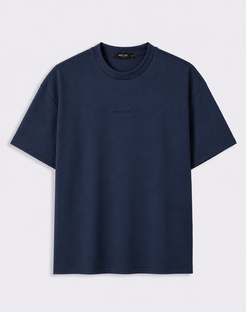 Navy Blue Modal Baggy Tee (Unisex)