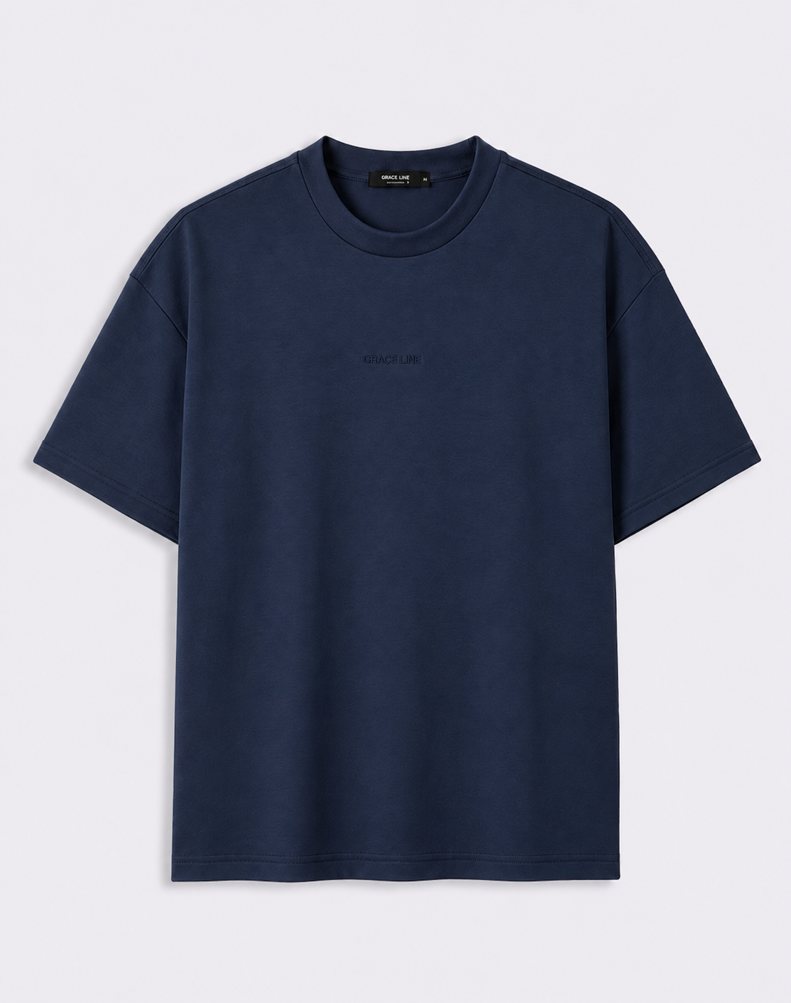 Navy Blue Modal Baggy Tee (Unisex)