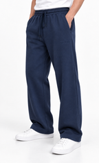 Modal Straight Baggy Trouser (Navy Blue)