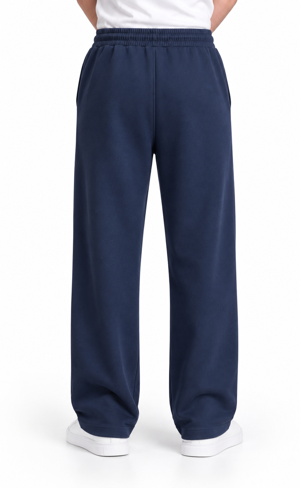 Modal Straight Baggy Trouser (Navy Blue)