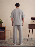 Ash White Baggy Co-Ord Set