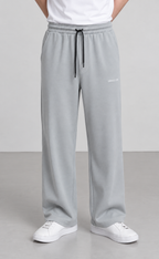 Modal Straight Baggy Trouser (Ash White)