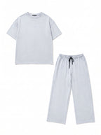 Ash White Baggy Co-Ord Set