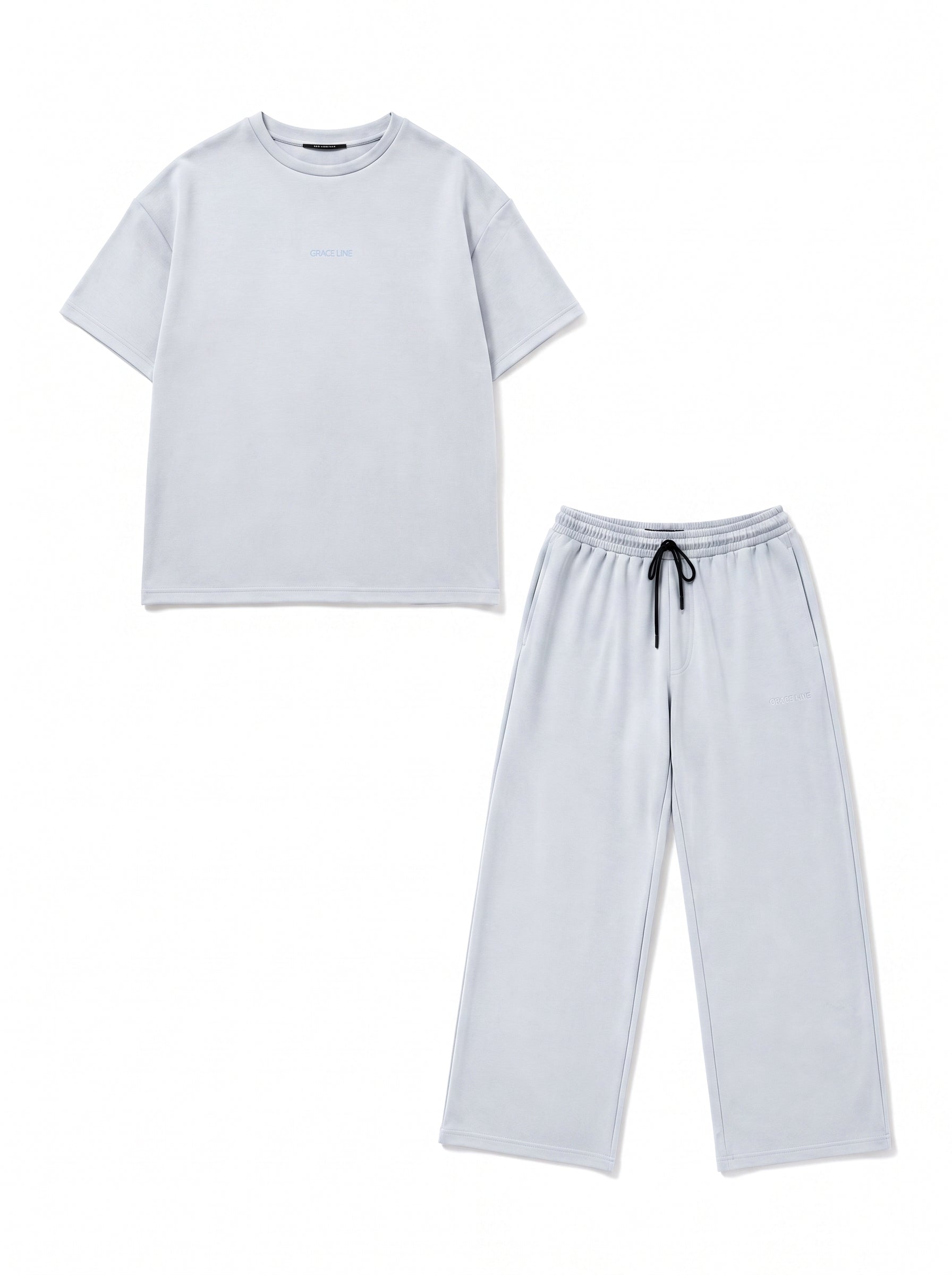 Ash White Baggy Co-Ord Set