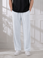Modal Straight Baggy Trouser (Ash White)